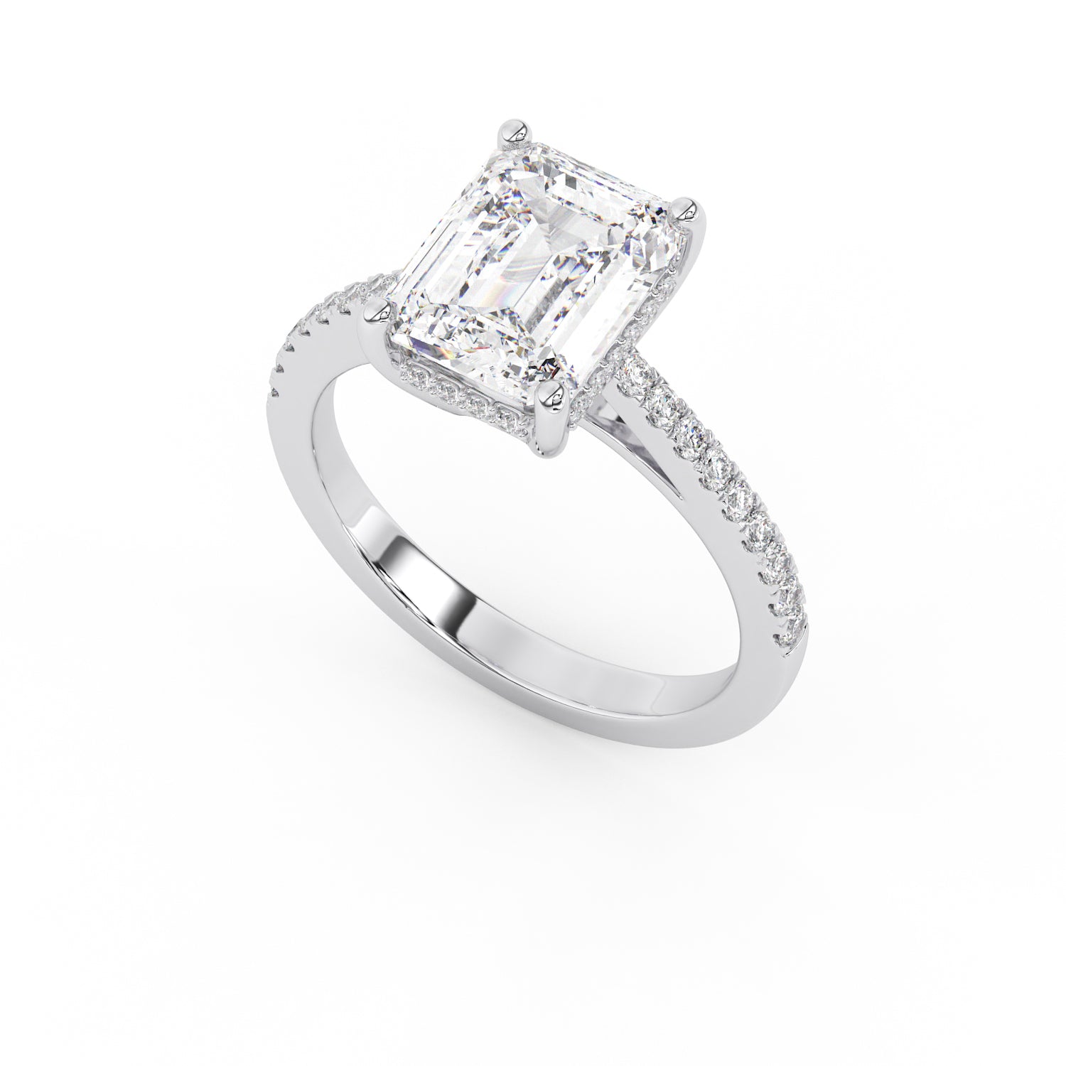 Solitaire Emeraude Lumière Intemporelle Grand Eclat