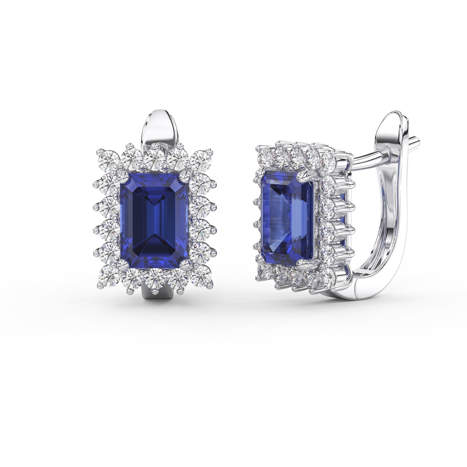 Boucles Reine Azur (Lab-Grown)