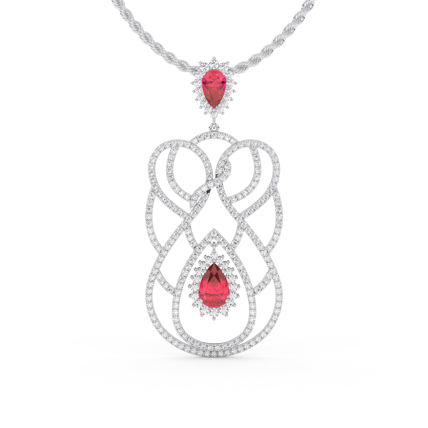 Sautoir Larmes de Rose