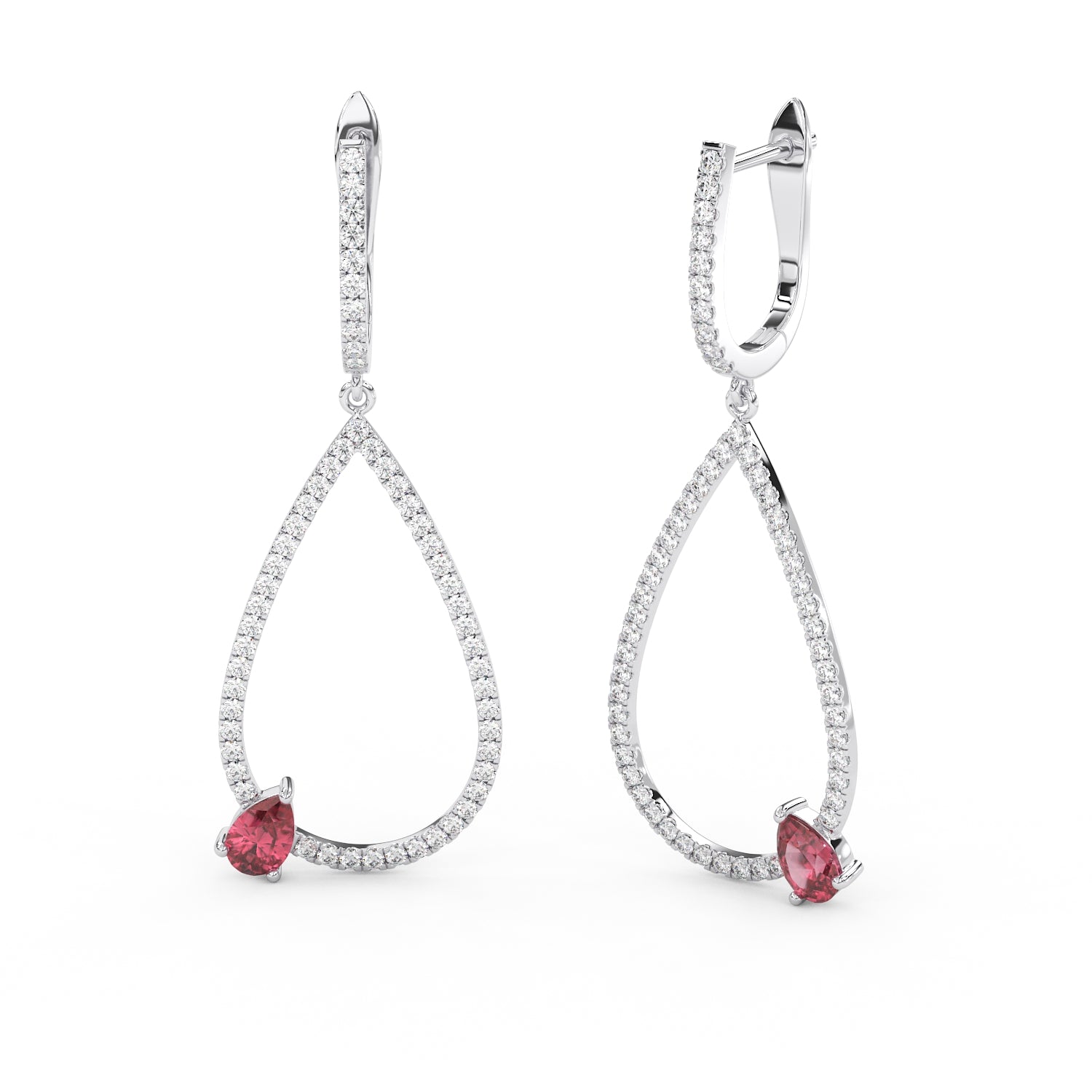 Boucles Larmes de Rose