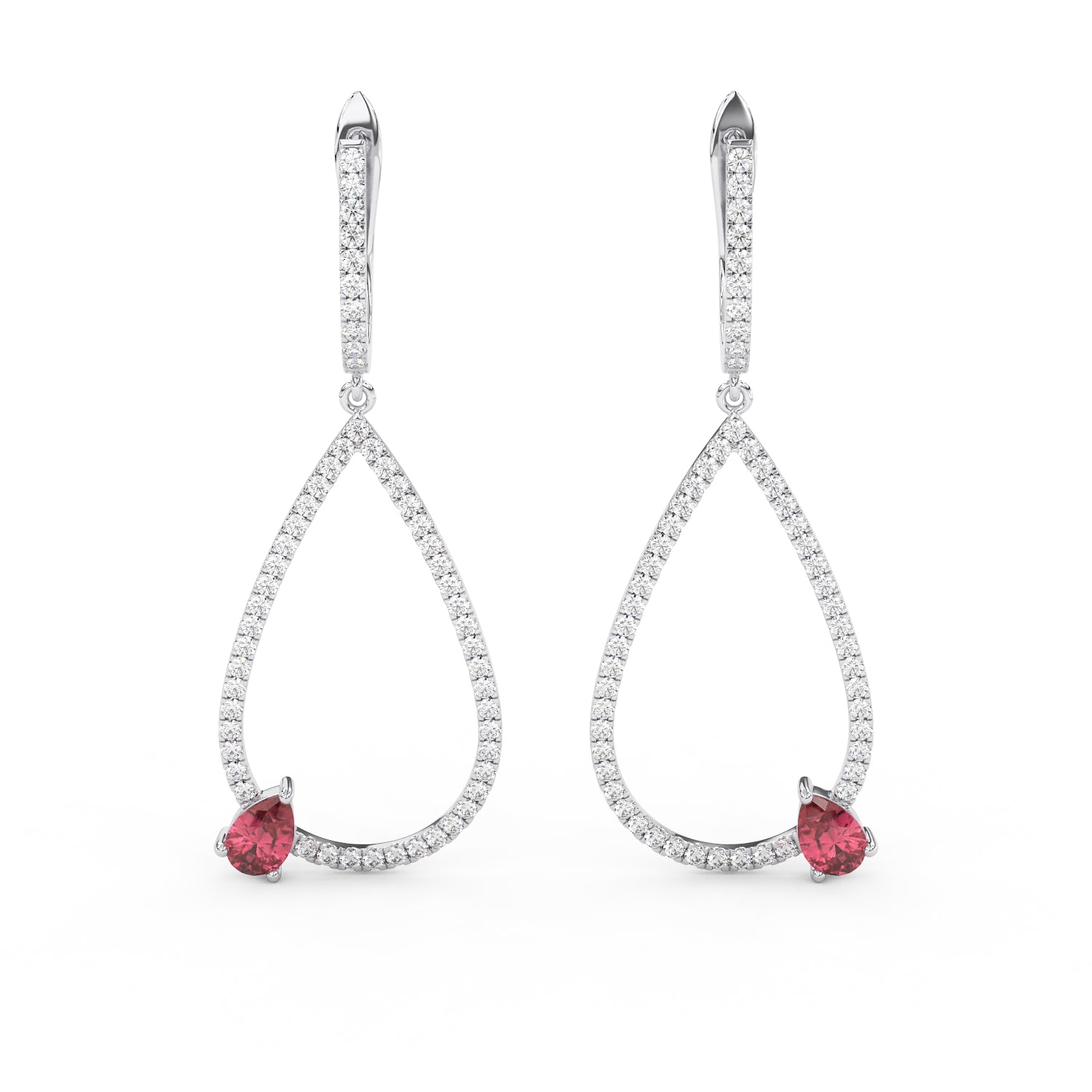 Boucles Larmes de Rose