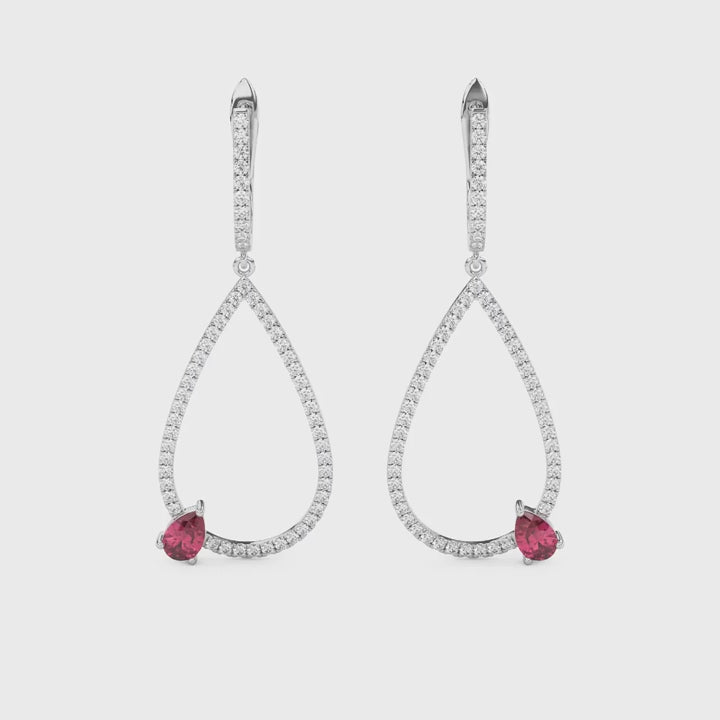 Boucles Larmes de Rose