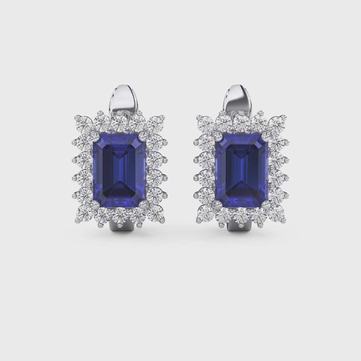 Boucles Reine Azur (Lab-Grown)