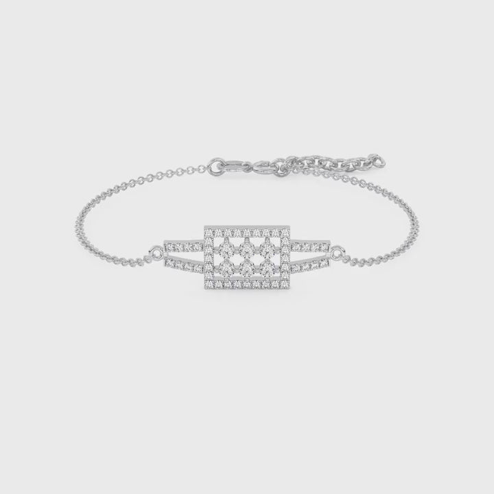 Bracelet Couronne carrée