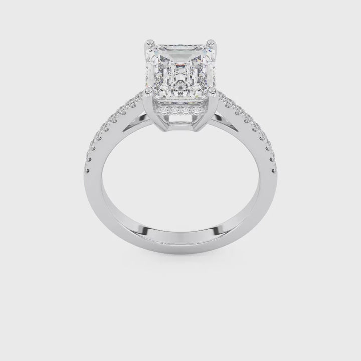 Solitaire Emeraude Lumière Intemporelle Grand Eclat